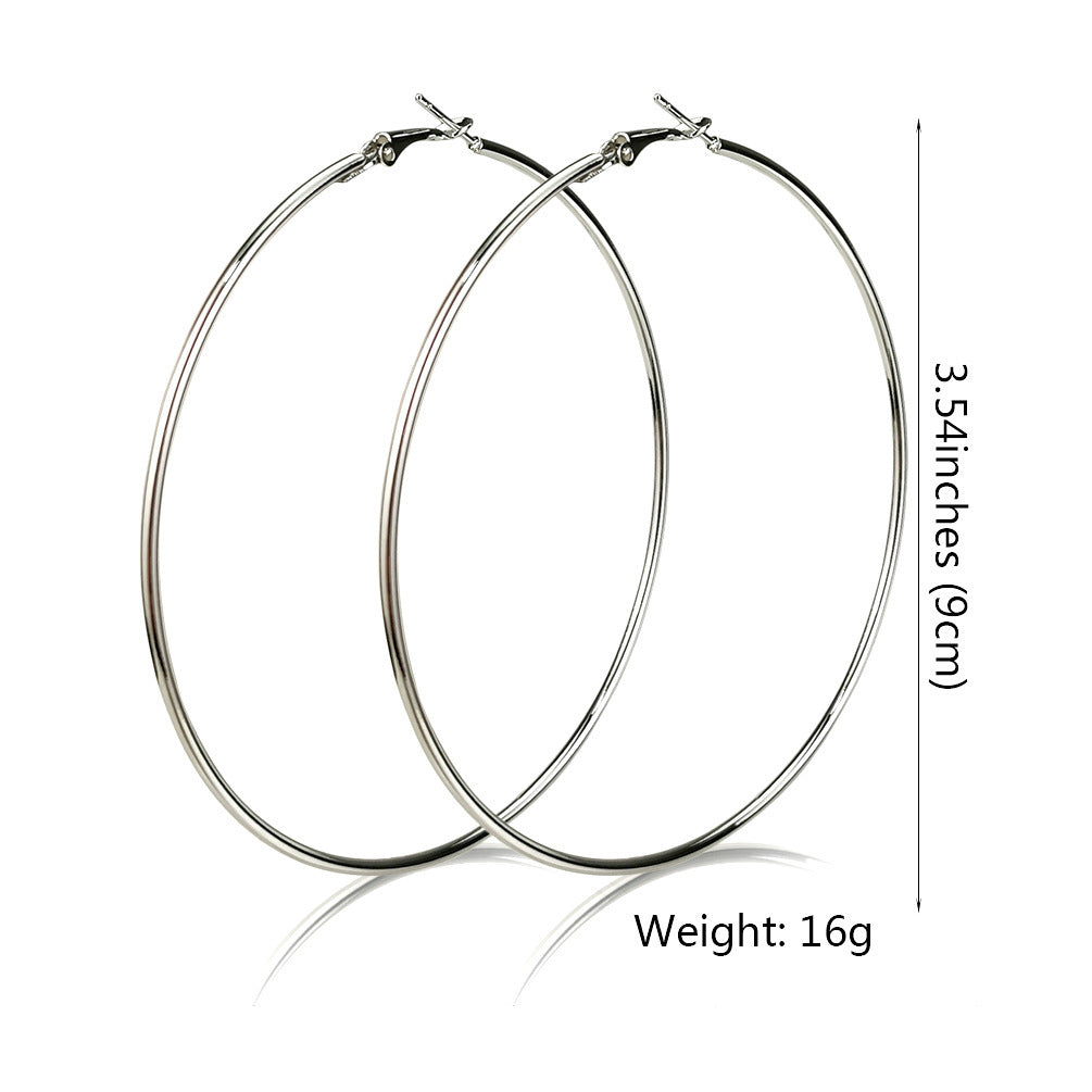 Large Hoop Earrings  90mm